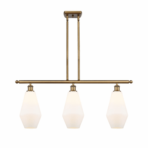 Innovations Cindyrella LED Island Light - Brushed Brass - 516-3I-BB-G651-7-LED