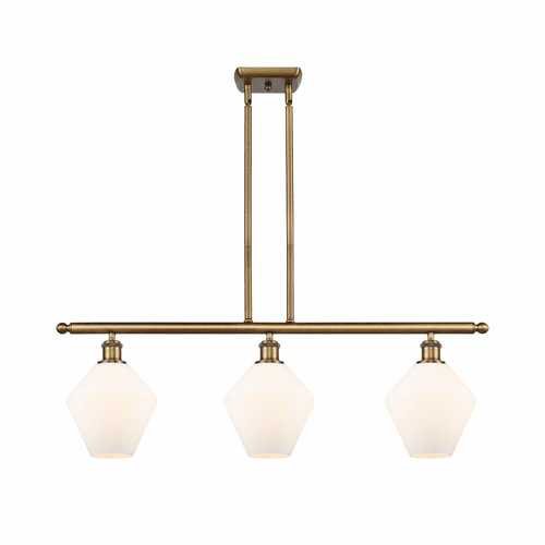 Innovations Cindyrella LED Island Light - Brushed Brass - 516-3I-BB-G651-8-LED