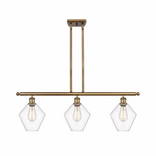 Innovations Cindyrella LED Island Light - Brushed Brass - 516-3I-BB-G652-8-LED