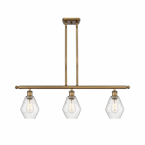 Innovations Cindyrella LED Island Light - Brushed Brass - 516-3I-BB-G654-6-LED
