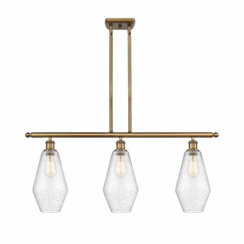 Innovations Cindyrella LED Island Light - Brushed Brass - 516-3I-BB-G654-7-LED