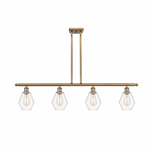 Innovations Cindyrella LED Island Light - Brushed Brass - 516-4I-BB-G652-6-LED