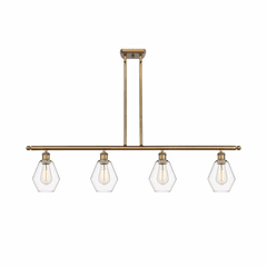 Innovations Cindyrella LED Island Light - Brushed Brass - 516-4I-BB-G652-6-LED