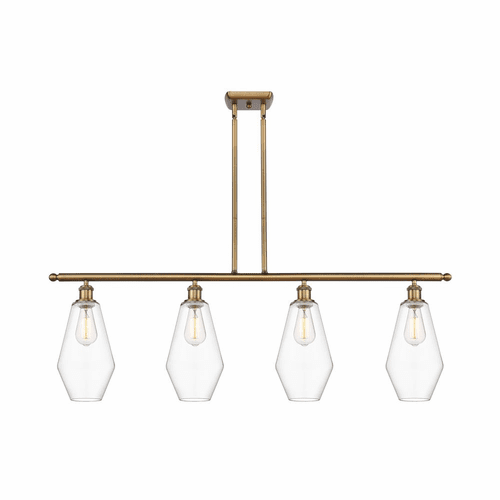 Innovations Cindyrella LED Island Light - Brushed Brass - 516-4I-BB-G652-7-LED