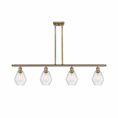Innovations Cindyrella LED Island Light - Brushed Brass - 516-4I-BB-G654-6-LED