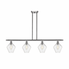 Innovations Cindyrella LED Island Light - Brushed Nickel - 516-4I-SN-G654-8-LED Innovations Cindyrella LED Island Light - Brushed Nickel - 516-4I-SN-G654-8-LED