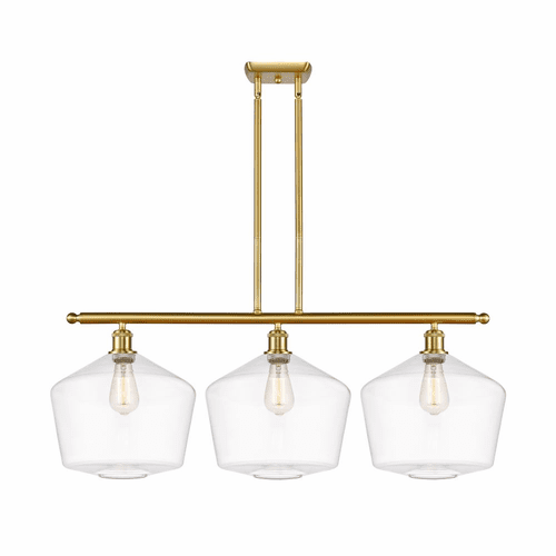 Innovations Cindyrella LED Island Light - Satin Gold - 516-3I-SG-G652-12-LED