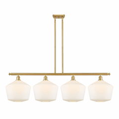 Innovations Cindyrella LED Island Light - Satin Gold - 516-4I-SG-G651-12-LED