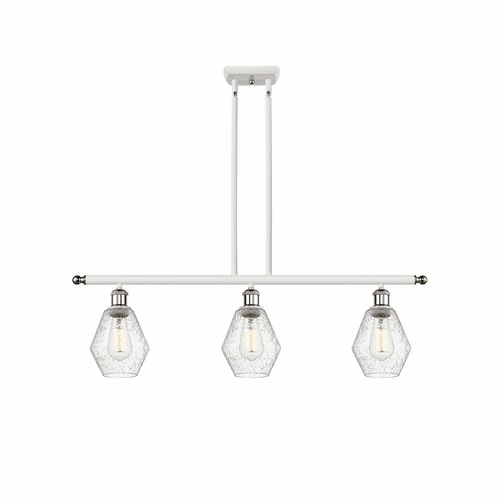 Innovations Cindyrella LED Island Light - White and Chrome - 516-3I-WPC-G654-6-LED