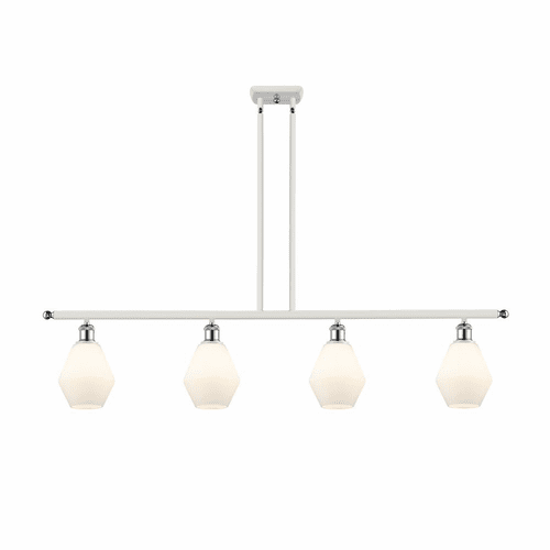 Innovations Cindyrella LED Island Light - White and Chrome - 516-4I-WPC-G651-6-LED