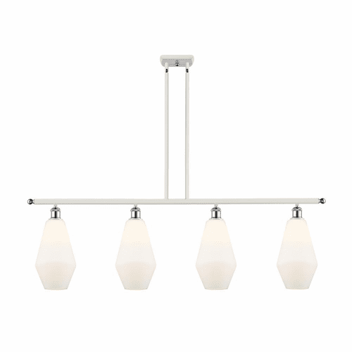 Innovations Cindyrella LED Island Light - White and Chrome - 516-4I-WPC-G651-7-LED