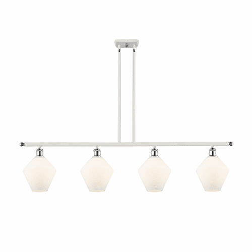 Innovations Cindyrella LED Island Light - White and Chrome - 516-4I-WPC-G651-8-LED