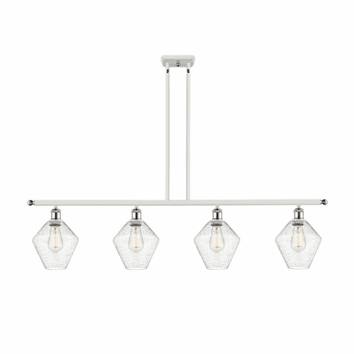Innovations Cindyrella LED Island Light - White and Chrome - 516-4I-WPC-G654-8-LED