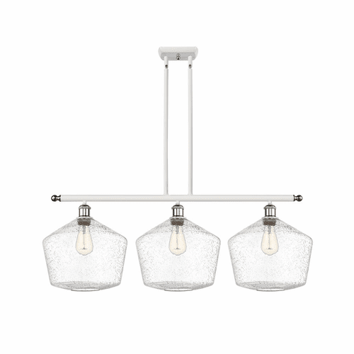 Innovations Cindyrella LED Island - White & Chrome - 516-3I-WPC-G654-12-LED