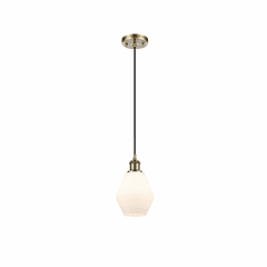 Innovations Cindyrella LED Mini Pendant - Antique Brass - 516-1P-AB-G651-6-LED