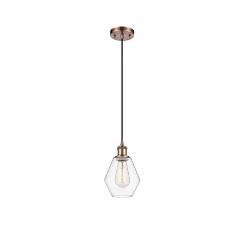 Innovations Cindyrella LED Mini Pendant - Antique Copper - 516-1P-AC-G652-6-LED