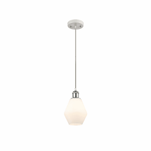 Innovations Cindyrella LED Mini Pendant - White and Chrome - 516-1P-WPC-G651-6-LED