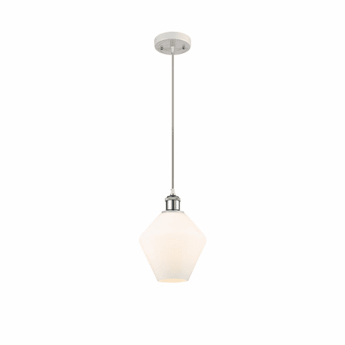 Innovations Cindyrella LED Mini Pendant - White and Chrome - 516-1P-WPC-G651-8-LED