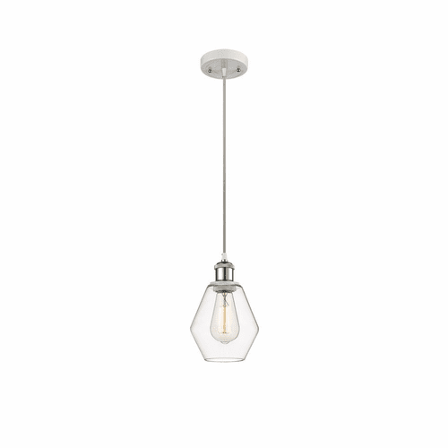 Innovations Cindyrella LED Mini Pendant - White and Chrome - 516-1P-WPC-G652-6-LED