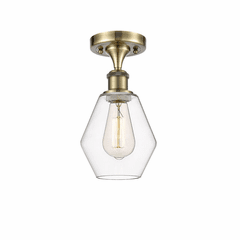 Innovations Cindyrella LED Semi-Flush Mount - Antique Brass - 516-1C-AB-G652-6-LED