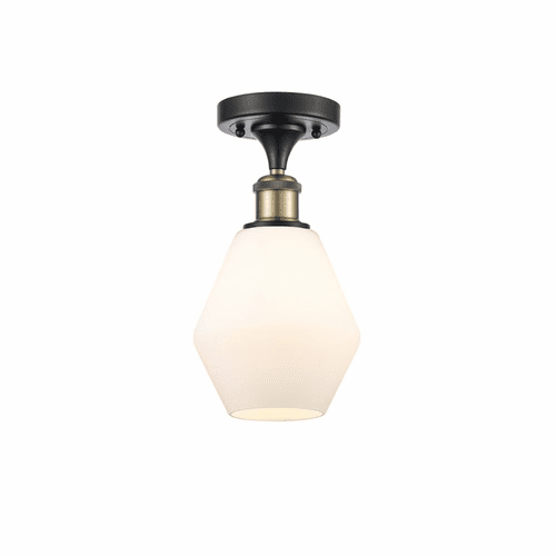 Innovations Cindyrella LED Semi-Flush Mount - Black Brass - 516-1C-BAB-G651-6-LED