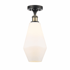 Innovations Cindyrella LED Semi-Flush Mount - Black Brass - 516-1C-BAB-G651-7-LED