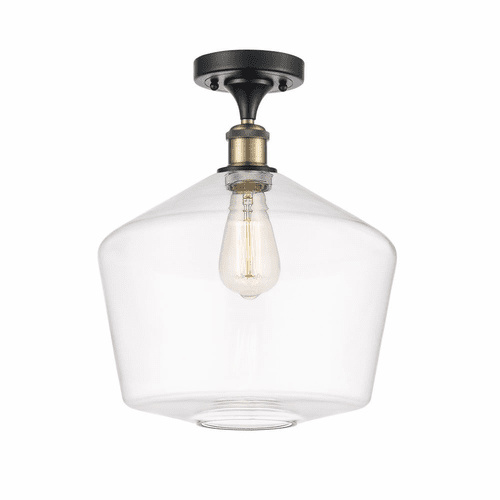 Innovations Cindyrella LED Semi-Flush Mount - Black Brass - 516-1C-BAB-G652-12-LED
