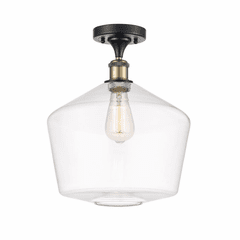 Innovations Cindyrella LED Semi-Flush Mount - Black Brass - 516-1C-BAB-G652-12-LED