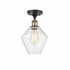 Innovations Cindyrella LED Semi-Flush Mount - Black Brass - 516-1C-BAB-G654-8-LED
