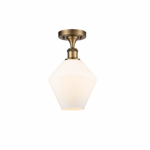 Innovations Cindyrella LED Semi-Flush Mount - Brushed Brass - 516-1C-BB-G651-8-LED