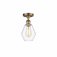 Innovations Cindyrella LED Semi-Flush Mount - Brushed Brass - 516-1C-BB-G652-6-LED