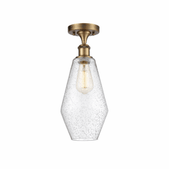 Innovations Cindyrella LED Semi-Flush Mount - Brushed Brass - 516-1C-BB-G654-7-LED