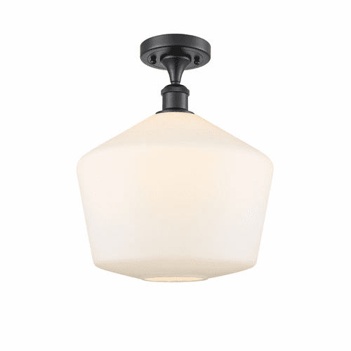 Innovations Cindyrella LED Semi-Flush Mount - Matte Black - 516-1C-BK-G651-12-LED