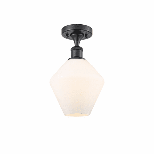 Innovations Cindyrella LED Semi-Flush Mount - Matte Black - 516-1C-BK-G651-8-LED