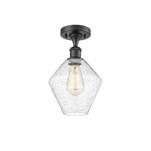 Innovations Cindyrella LED Semi-Flush Mount - Matte Black - 516-1C-BK-G654-8-LED