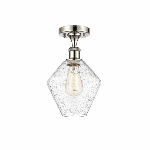 Innovations Cindyrella LED Semi-Flush Mount - Plshd Nickel - 516-1C-PN-G654-8-LED