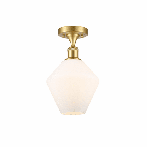 Innovations Cindyrella LED Semi-Flush Mount - Satin Gold - 516-1C-SG-G651-8-LED
