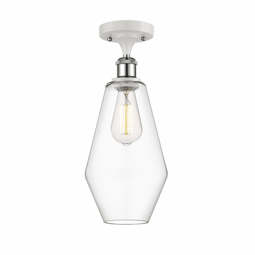Innovations Cindyrella LED Semi-Flush Mount - White/Chrome - 516-1C-WPC-G652-7-LED