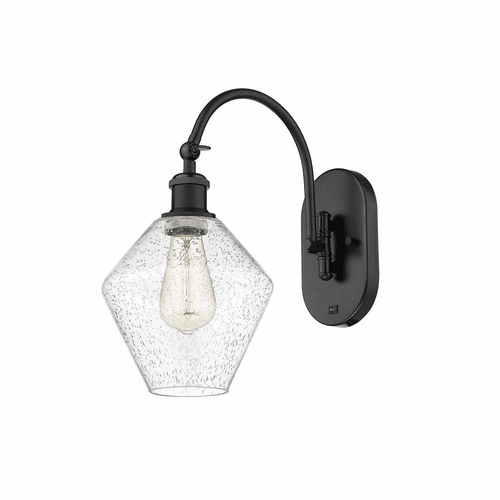Innovations Cindyrella LED Wall Sconce - Matte Black - 518-1W-BK-G654-8-LED