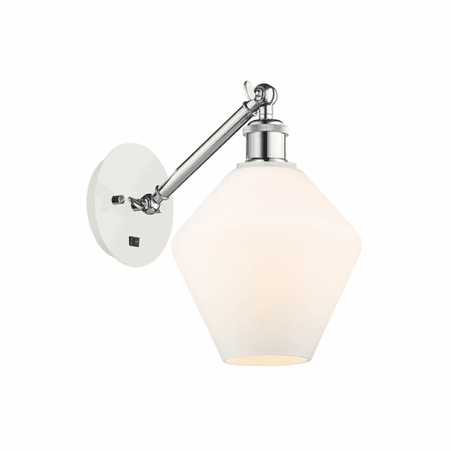 Innovations Cindyrella LED Wall Sconce - White and Chrome - 317-1W-WPC-G651-8-LED