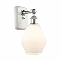 Innovations Cindyrella LED Wall Sconce - White and Chrome - 516-1W-WPC-G651-6-LED
