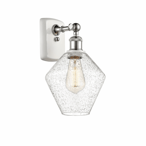 Innovations Cindyrella LED Wall Sconce - White and Chrome - 516-1W-WPC-G654-8-LED
