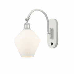 Innovations Cindyrella LED Wall Sconce - White and Chrome - 518-1W-WPC-G651-8-LED