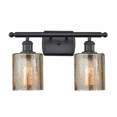 Innovations Cobbleskill 2 Light Bath Vanity Light - Matte Black - 516-2W-BK-G116 Innovations Cobbleskill 2 Light Bath Vanity Light - Matte Black - 516-2W-BK-G116