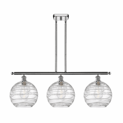 Innovations Deco Swirl 3-LT 36" LED Island Light - Polished Chrome - 516-3I-PC-G1213-10-LED