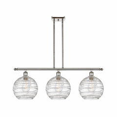 Innovations Deco Swirl 3-LT 36" LED Island Light - Polished Nickel - 516-3I-PN-G1213-10-LED Innovations Deco Swirl 3-LT 36" LED Island Light - Polished Nickel - 516-3I-PN-G1213-10-LED