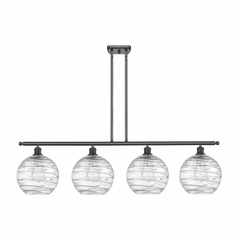 Innovations Deco Swirl 4-LT 48" LED Island Light - Matte Black - 516-4I-BK-G1213-10-LED Innovations Deco Swirl 4-LT 48" LED Island Light - Matte Black - 516-4I-BK-G1213-10-LED