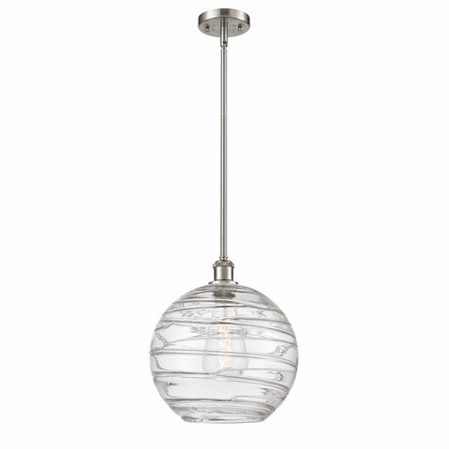 Innovations Deco Swirl Mini Pendant - Brushed Satin Nickel - 516-1S-SN-G1213-12