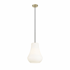 Innovations Fairfield 1-LT 11.75" LED Mini Pendant - Brushed Brass - 491-1P-BB-G571-12-LED