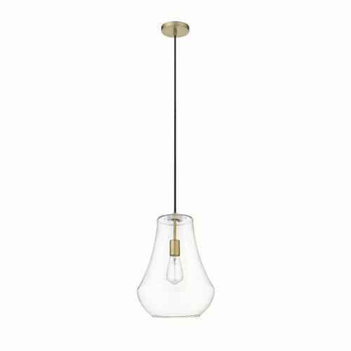 Innovations Fairfield 1-LT 11.75" Mini Pendant - Brushed Brass - 491-1P-BB-G572-12